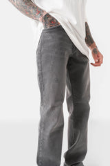 Scratched regular Jeans 23576-GREY