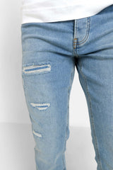 Destroyed jeans 23580-BLUE