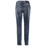 Jeans washed 23592-BLUE