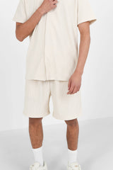 NEW PLISSE  SHORT 23851-BEIG