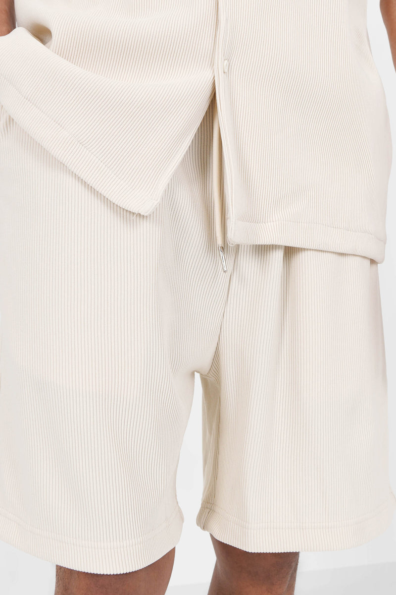 NEW PLISSE  SHORT 23851-BEIG