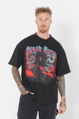 Print t-shirt Black 23971