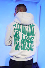TAKE THE RISK ZIP UP HOODIE 25006-LGRE