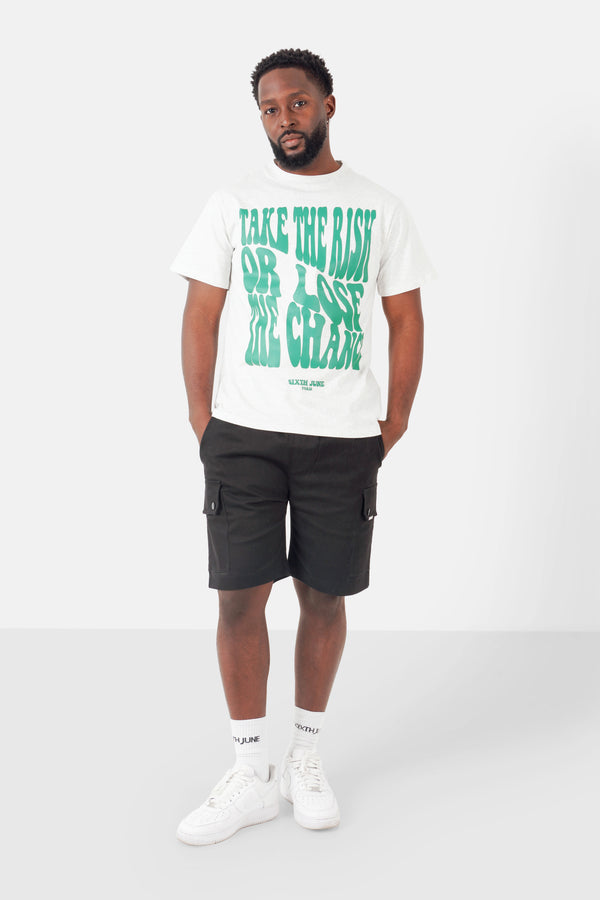 Take the risk Tee 25007-LGRE