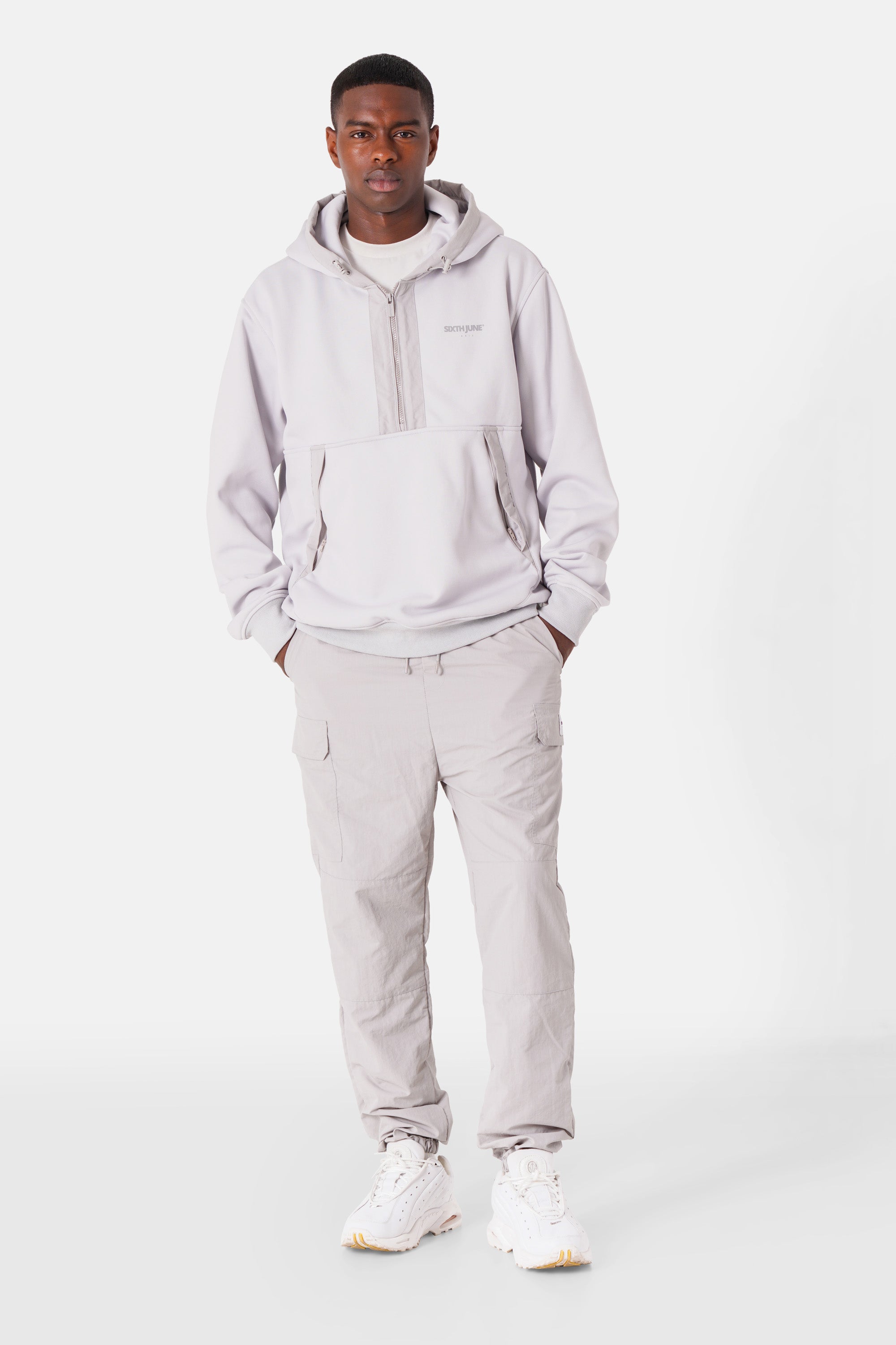 Sweatshirt nylon tech 25012-GREY