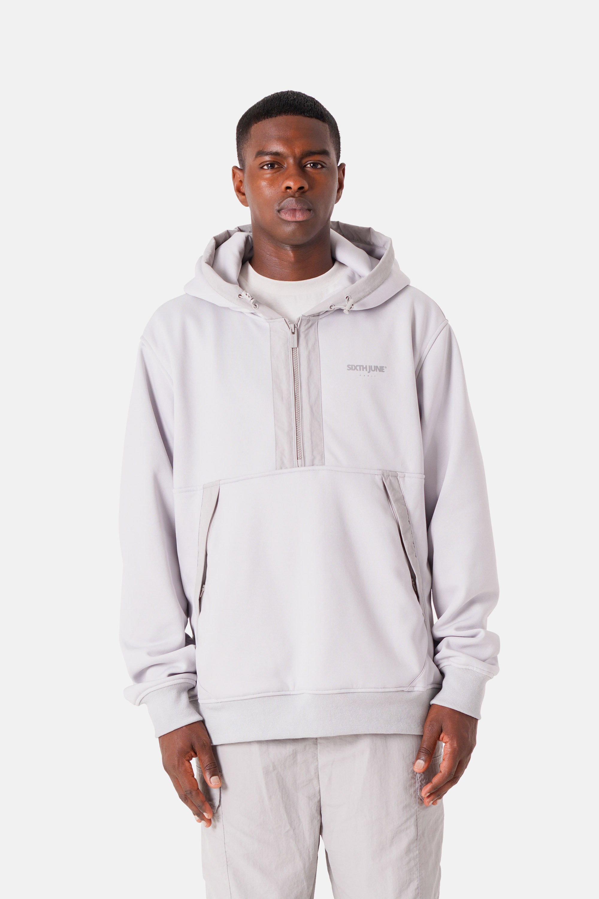 Sweatshirt nylon tech 25012-GREY