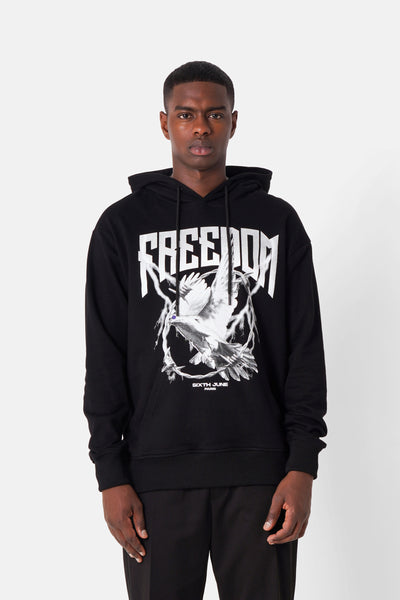 Sweatshirt freedom 25028-BLAC – Sixth June