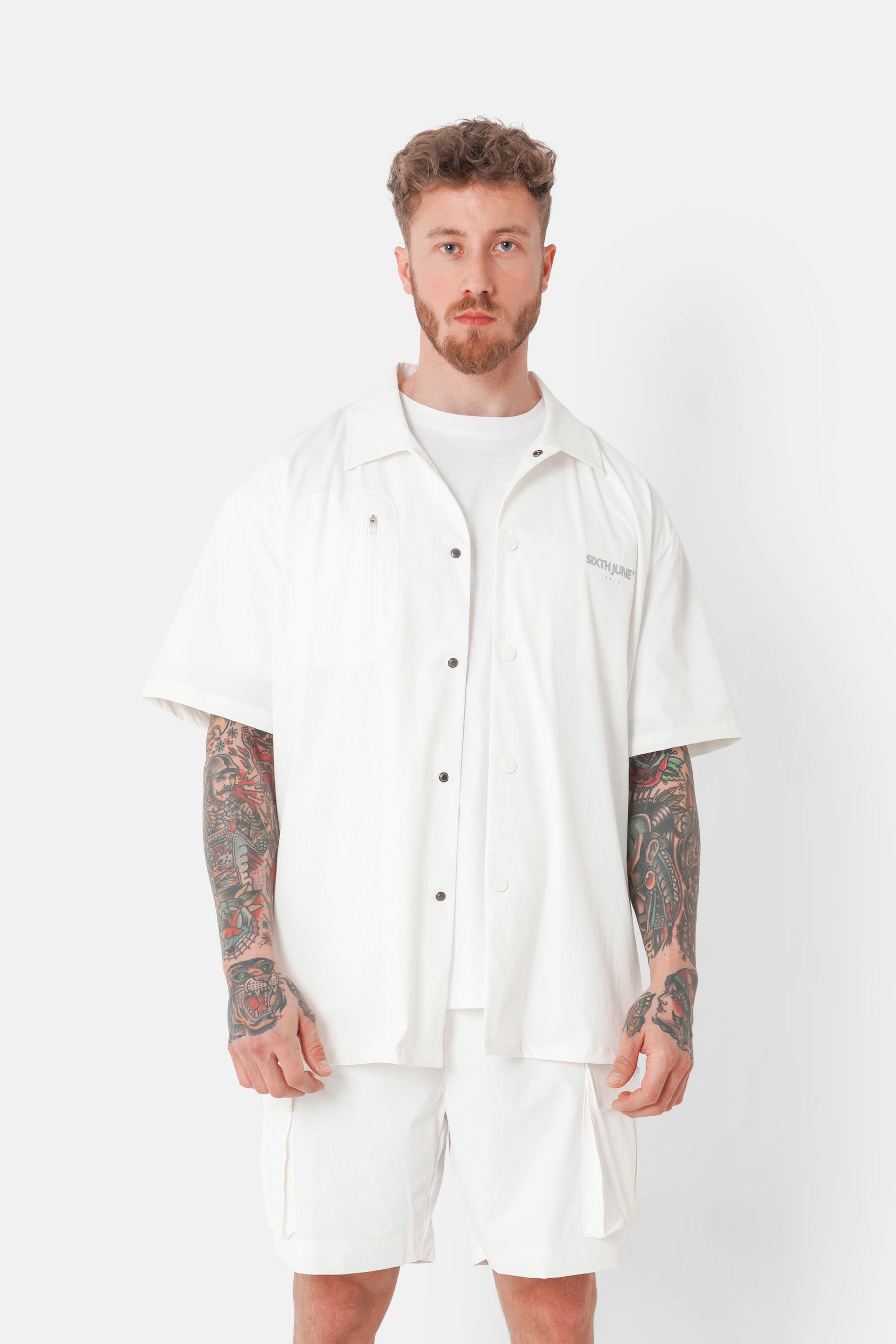 NYLON TECH SS SHIRT 25096-WHIT