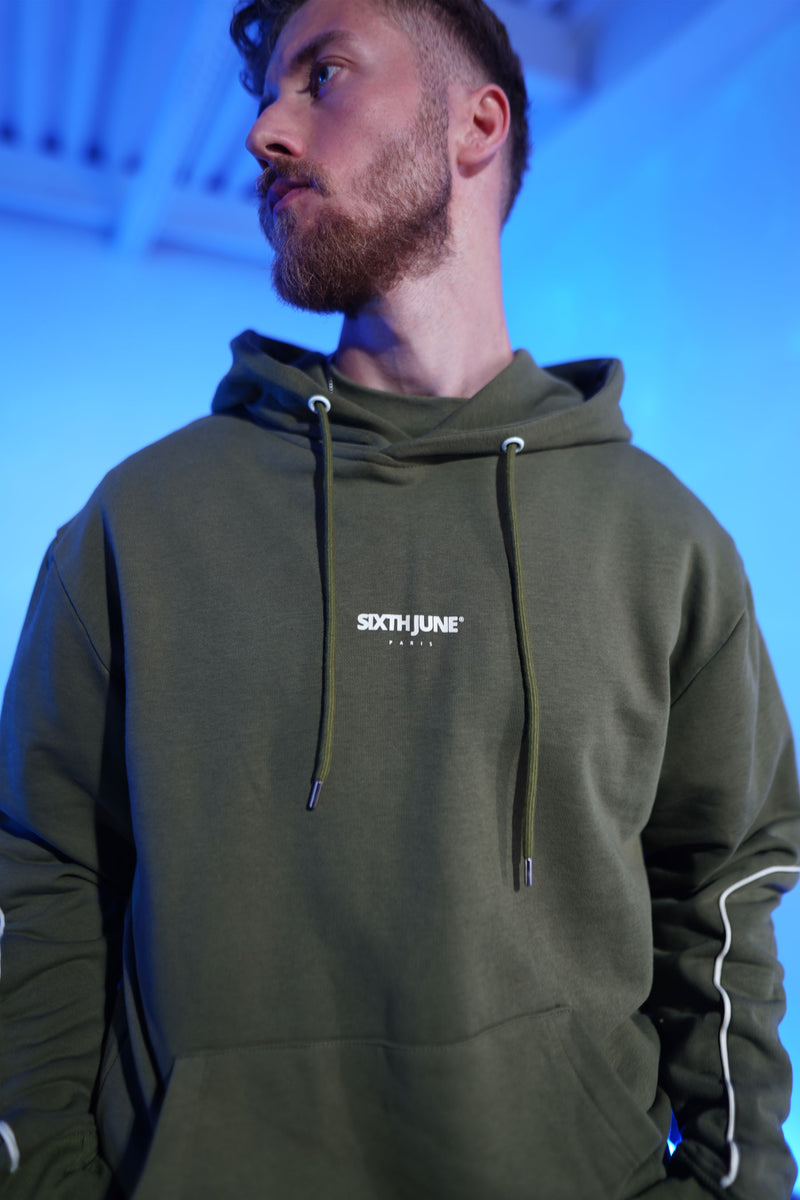 NYLON TECH SPORT HOODIE 25105-KAKI