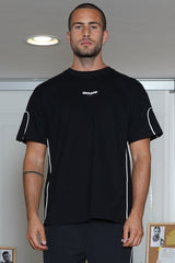 SS t-shirt nylon tech 25107-BLAC