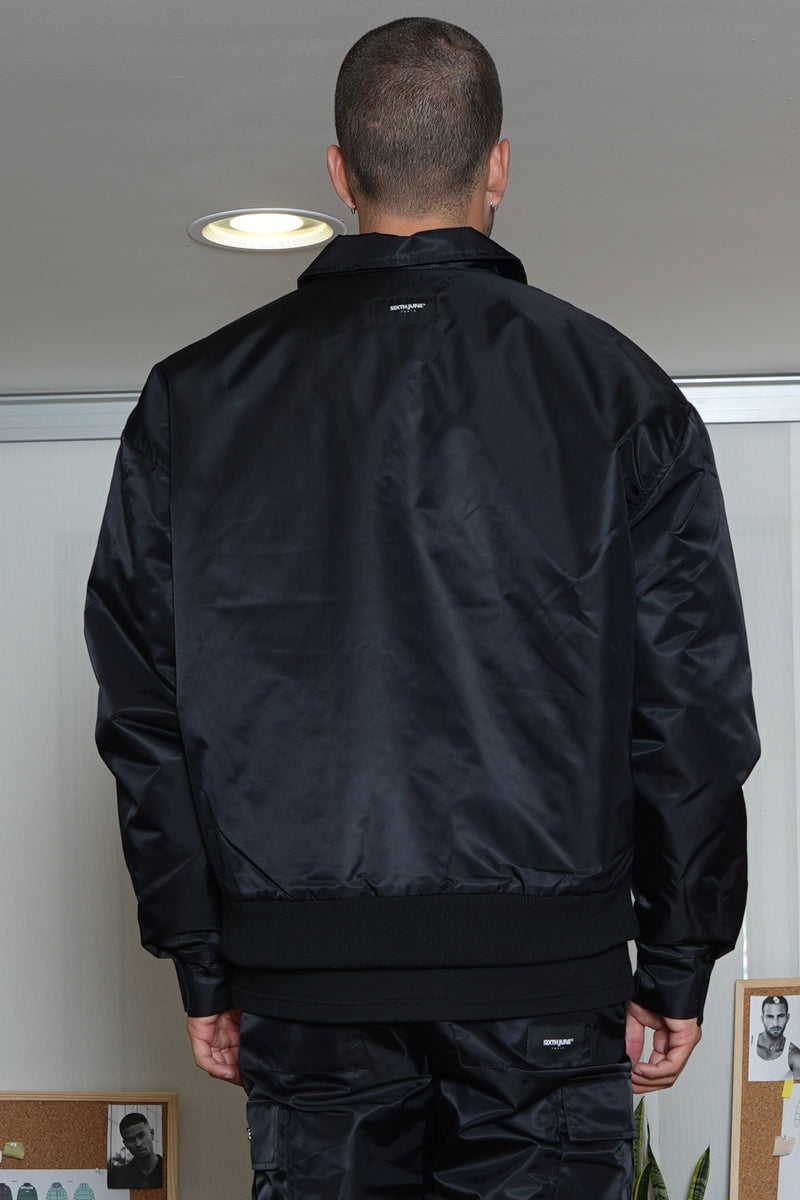 Jacket thick nylon 25118-BLAC