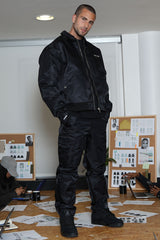 Jacket thick nylon 25118-BLAC