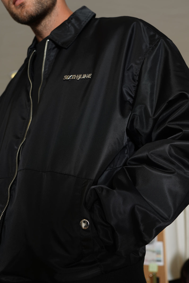 Jacket thick nylon 25118-BLAC