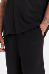 CREPE FABRIC SS SHORT 25201-BLAC