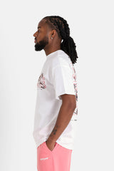 Flower SJ Square ss Tshirt  25206-WHIT