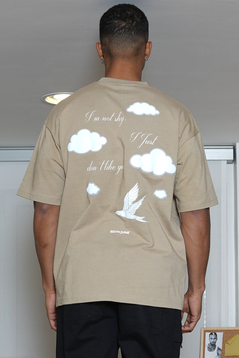 SS t-shirt cloud 25207-SAND