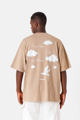 SS t-shirt cloud 25207-SAND