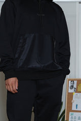 Sweatshirt nylon 25346-BLAC