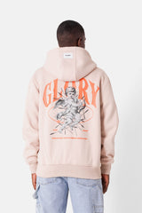 Hoodie glory print 25352-BEIG