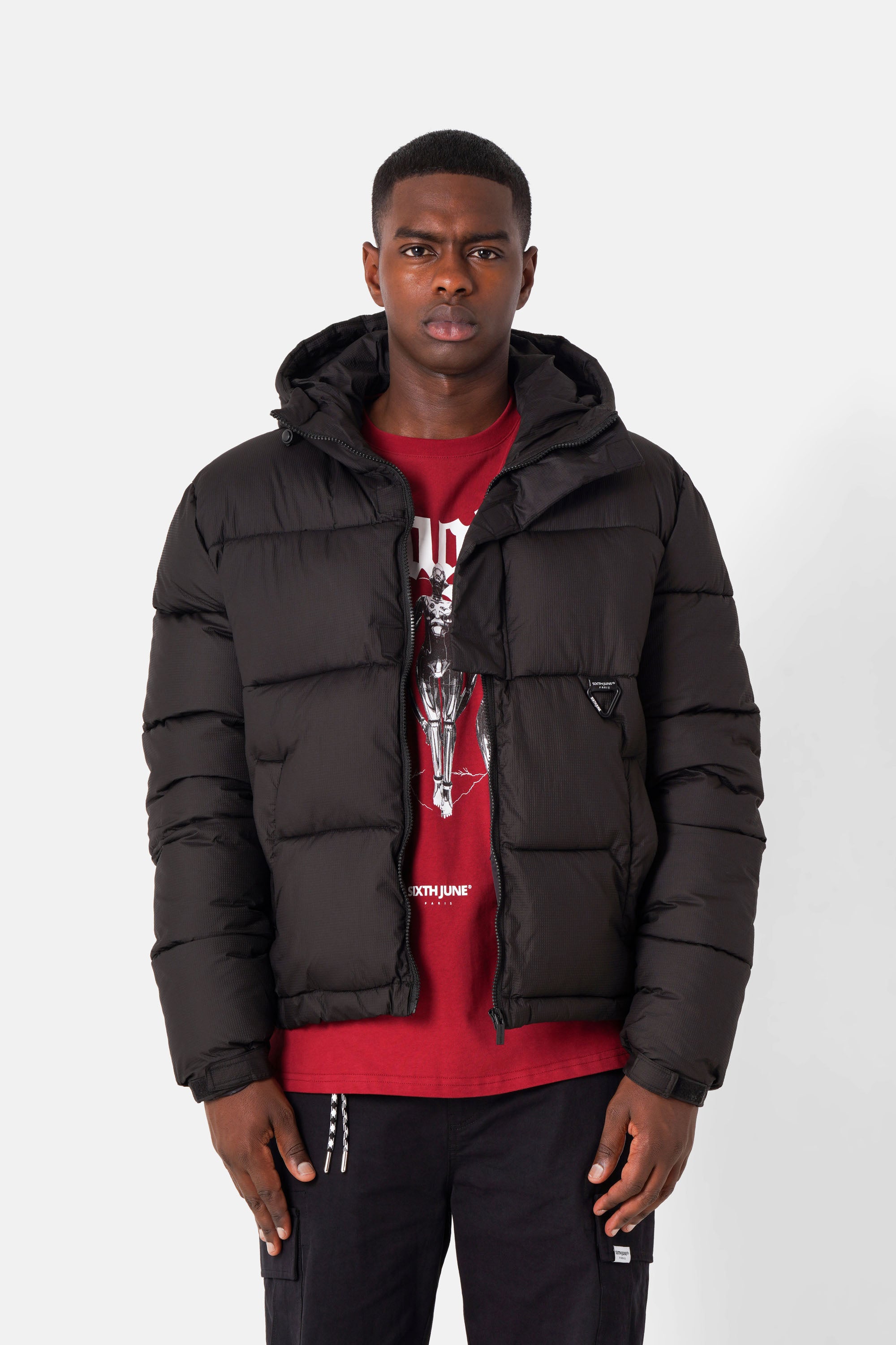 Puffer textured 25394-BLAC