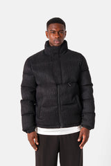 Puffer textured 25424-BLAC