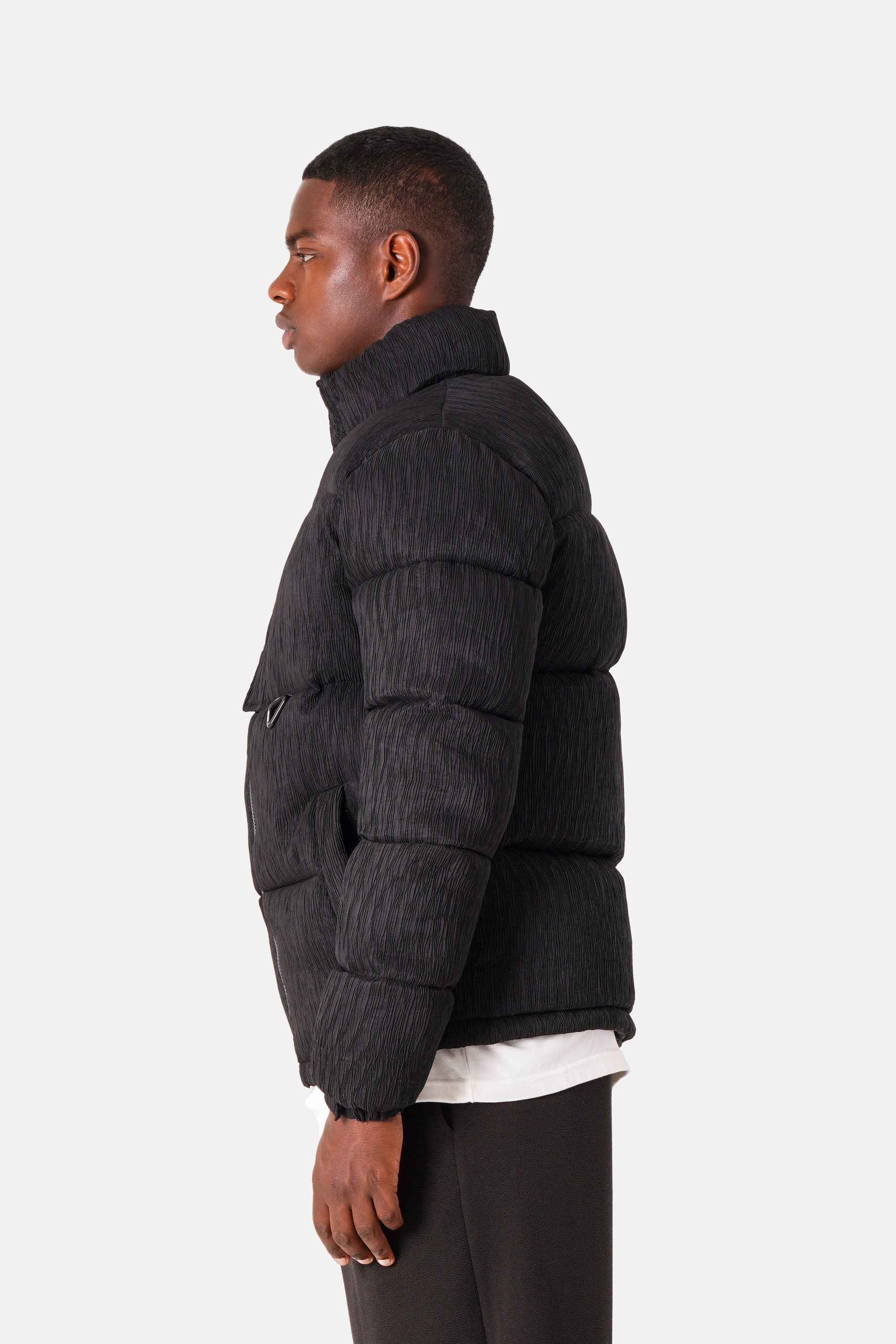 Puffer textured 25424-BLAC