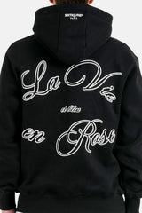 Hoodie La Vie En Rose Chain 25464-BLAC