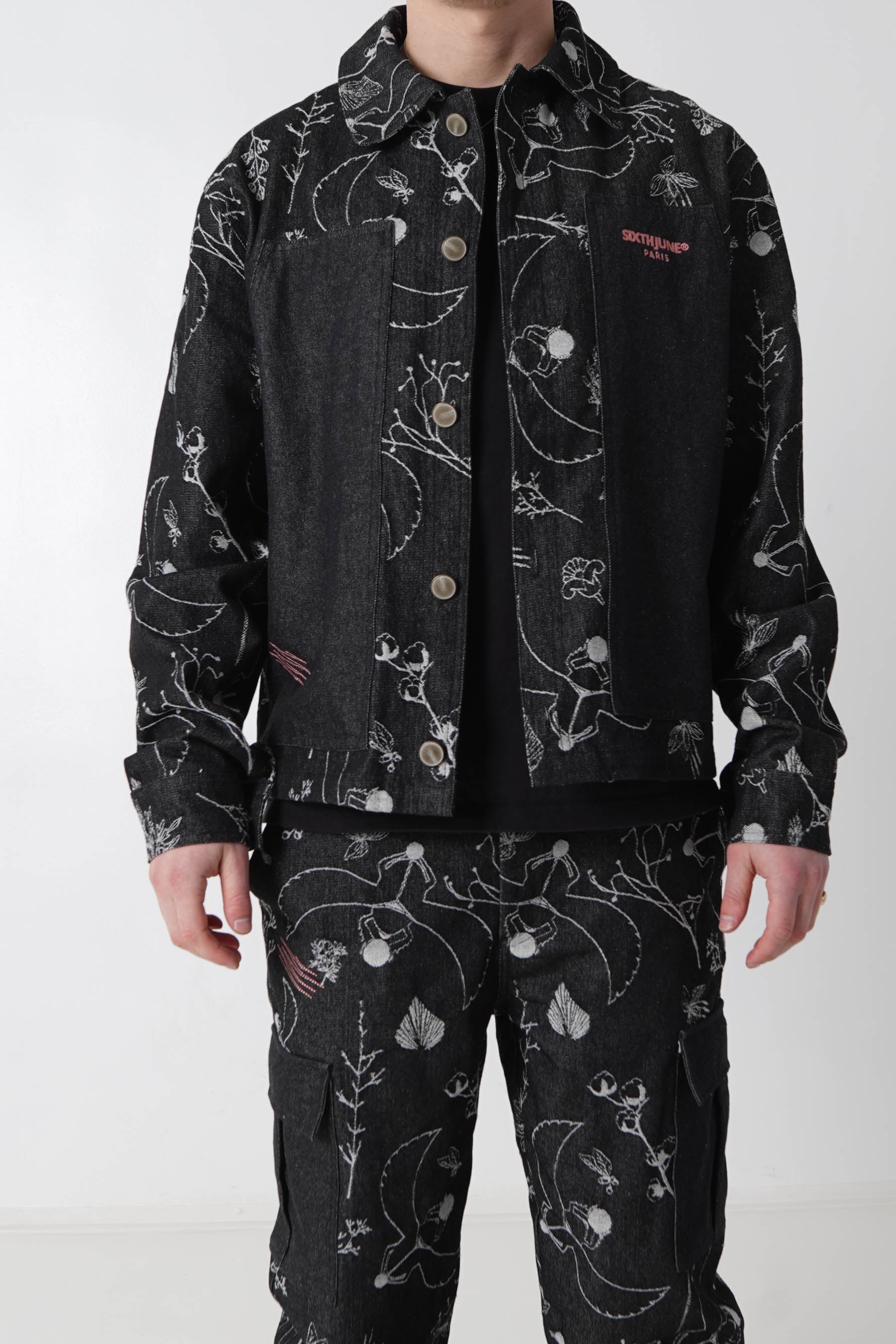 Jacket Denim Carpenter Royal Beetle Graphic 25500-BLAC