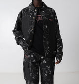 Jacket Denim Carpenter Royal Beetle Graphic 25500-BLAC