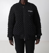 Bomber Jacket Royal Bettle Textured Fabric 25515-BLAC
