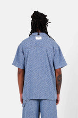 All Over Heart Denim Shirt 25655-LBLU