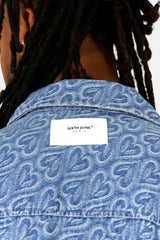 All Over Heart Denim Shirt 25655-LBLU
