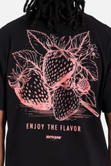 Strawberry ss Tshirt 25678-BLAC