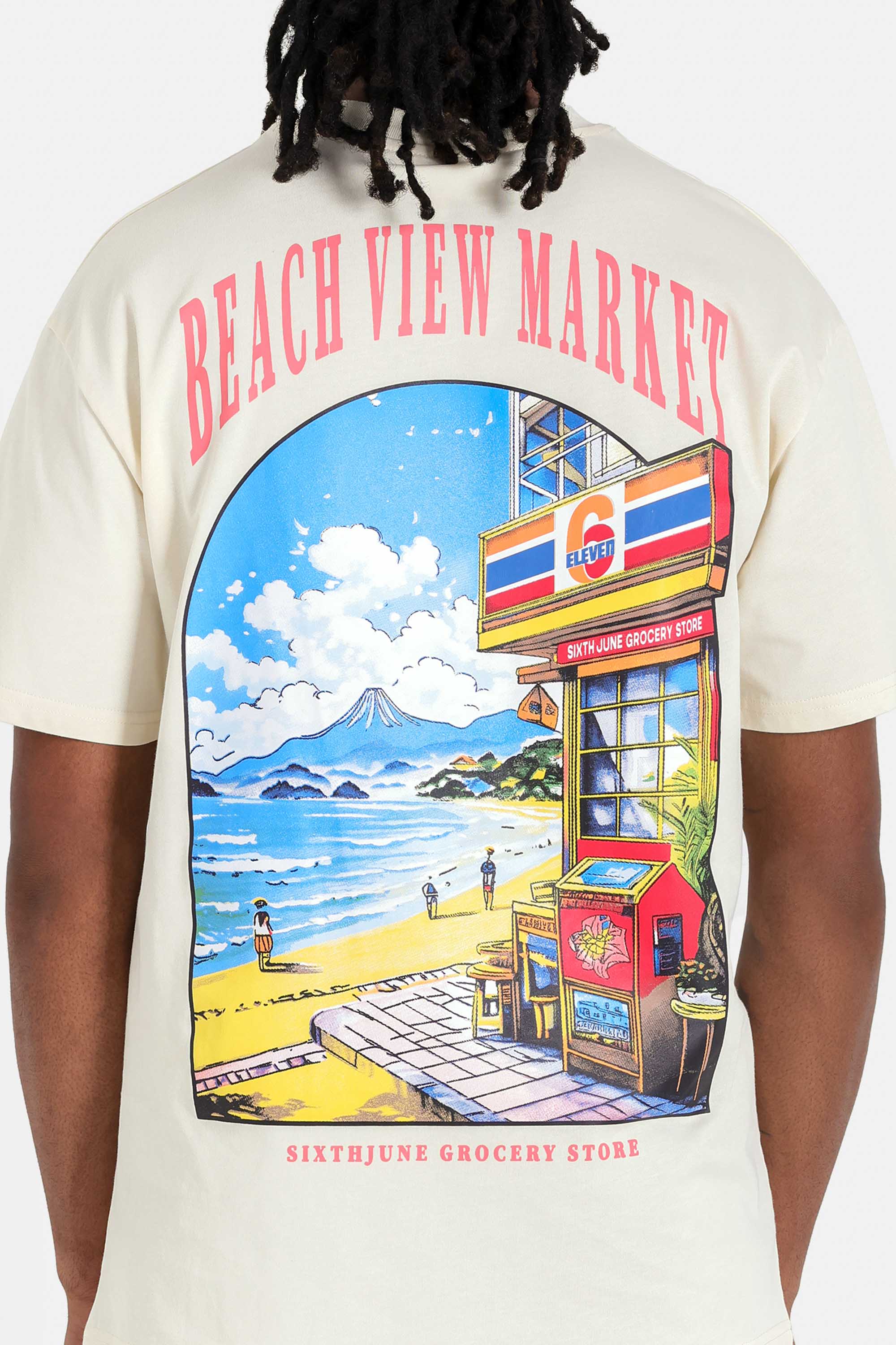 6 Eleven ss Tee 25680-BEIG