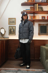 Denim Heart Pattern Sixth June Puffer 25713-DBLU