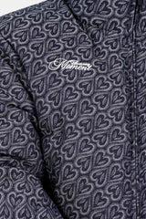 Denim Heart Pattern Sixth June Puffer 25713-DBLU