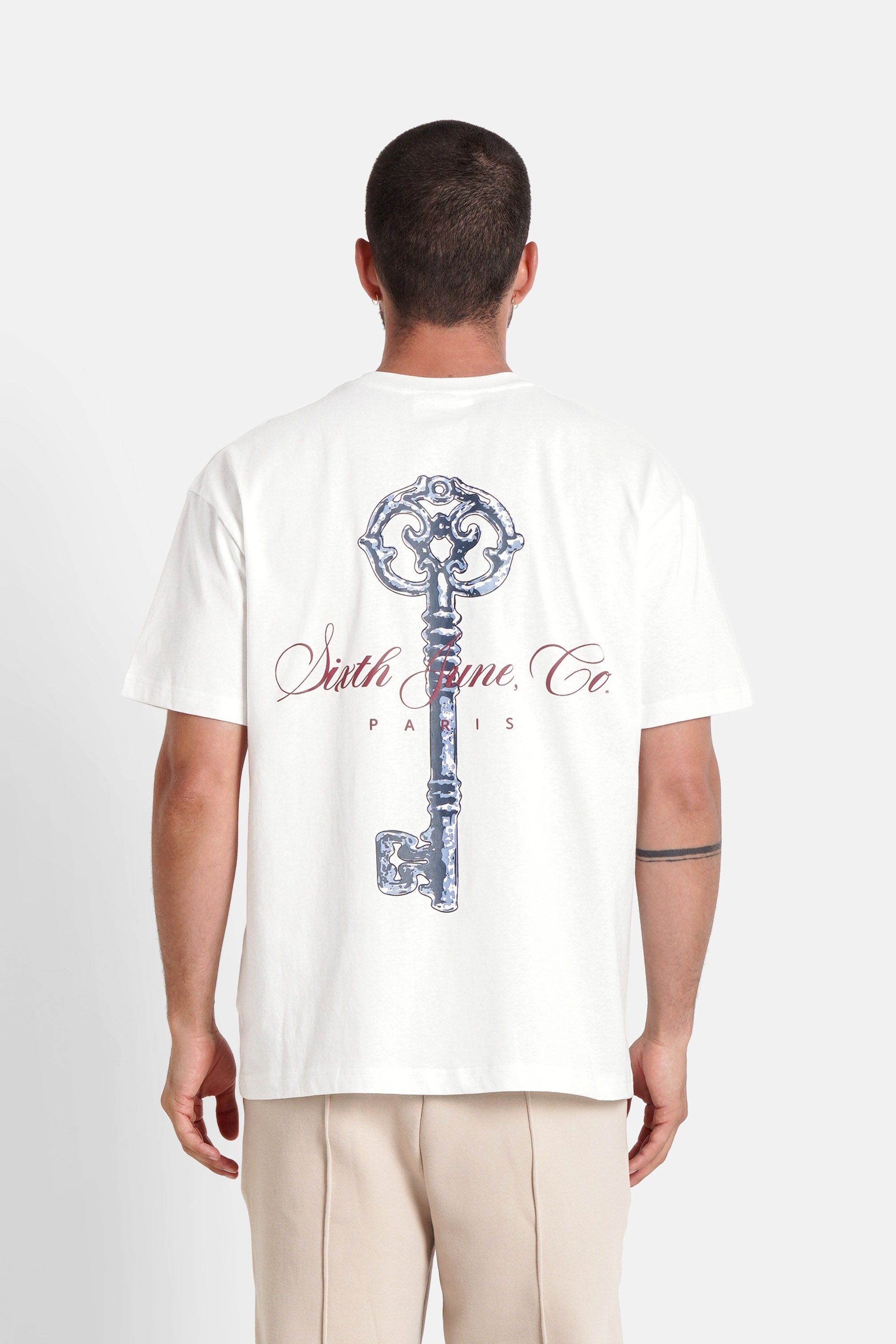 The Key Sixth June Signature Print ss Tshirt 25715-OFFW