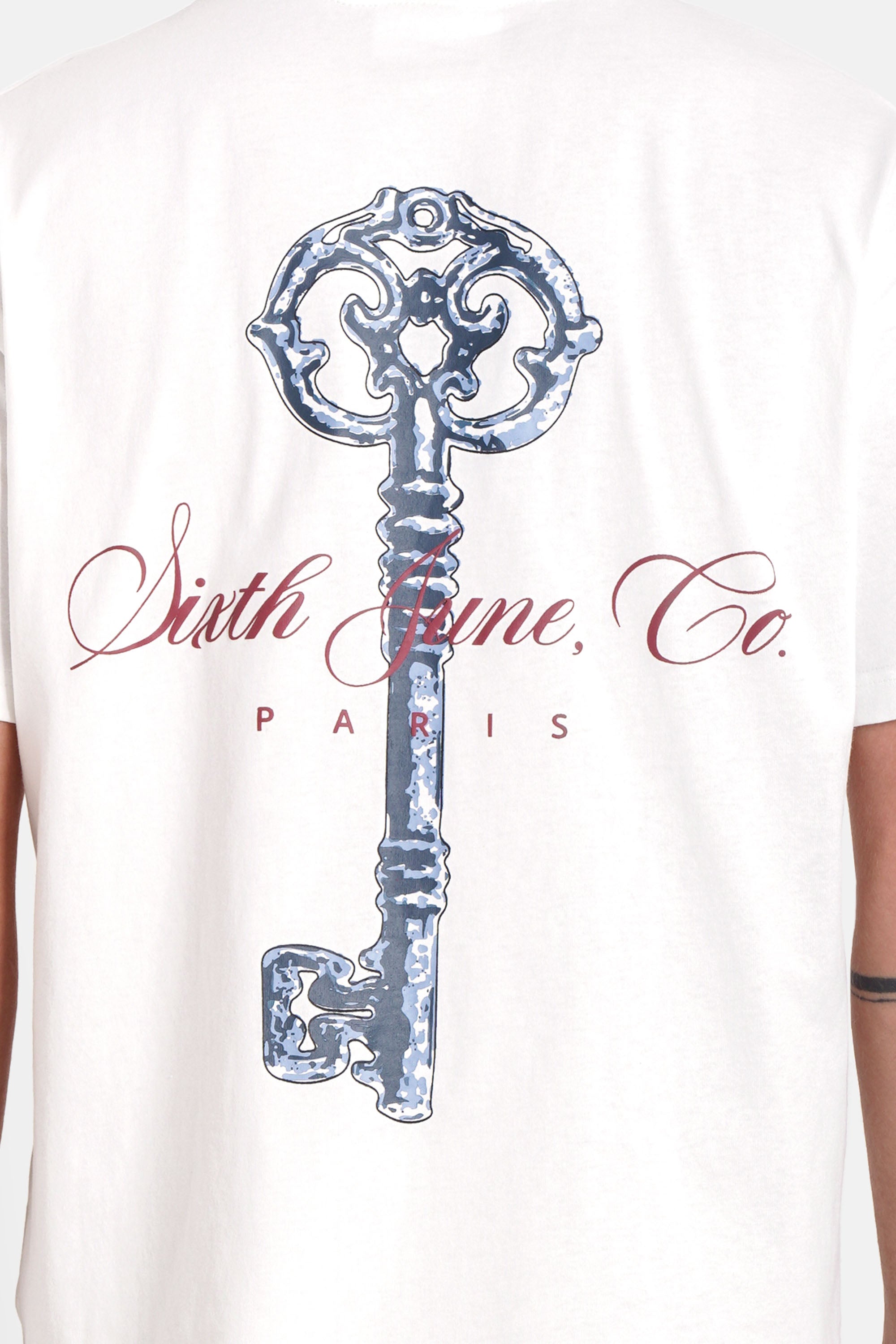 The Key Sixth June Signature Print ss Tshirt 25715-OFFW