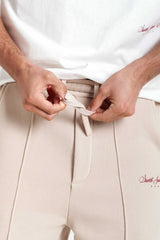 Sixth June Signature Print Joggers 25717-BEIG