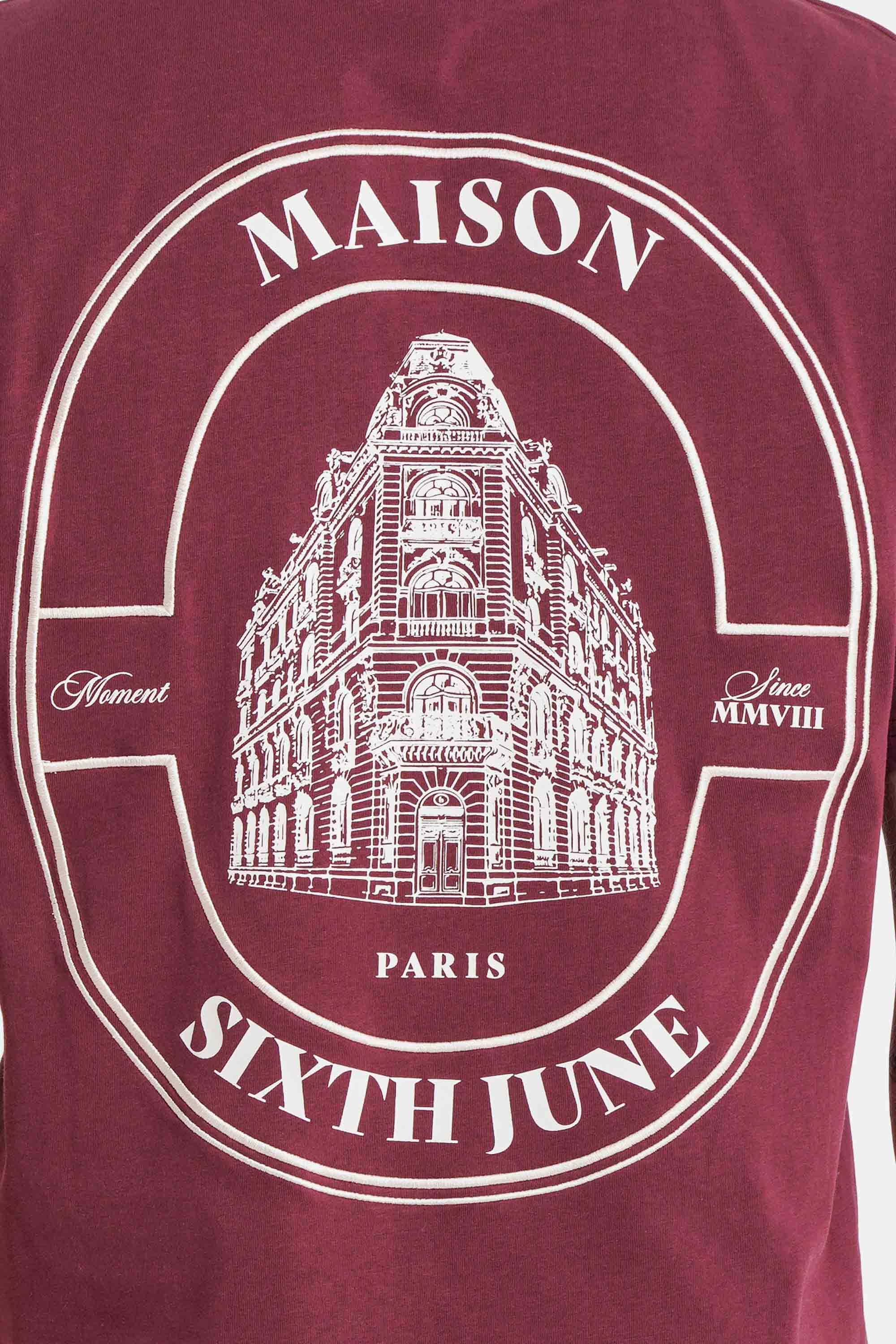 Maison Sixth June Print Tshirt 25718-BURG