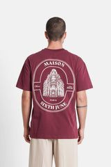 Maison Sixth June Print Tshirt 25718-BURG