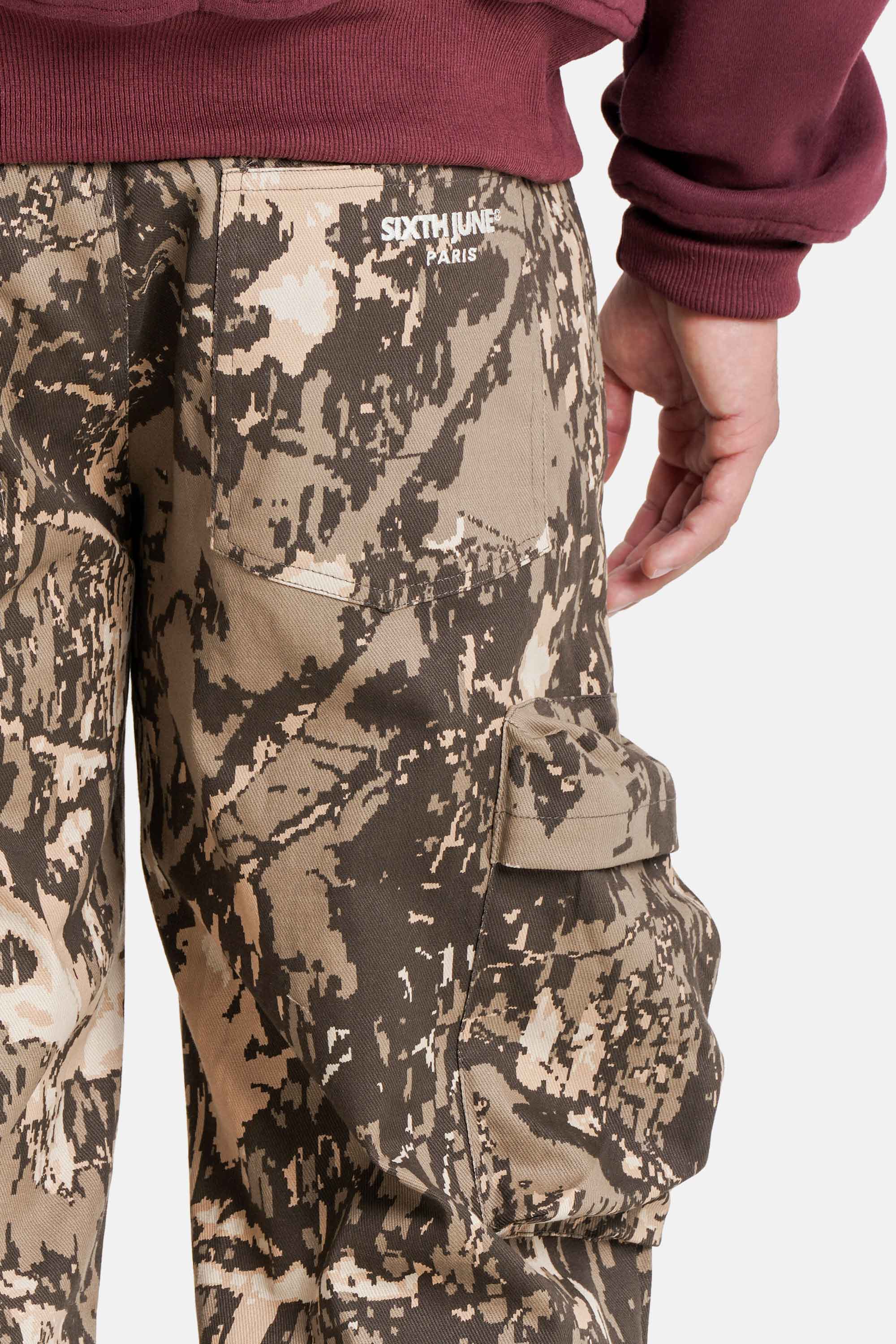 Digital Camo Sixth June Cargo Pants 25721-BROW