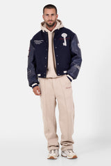 Maison Sixth June Varsity Jacket 25725-NAVY