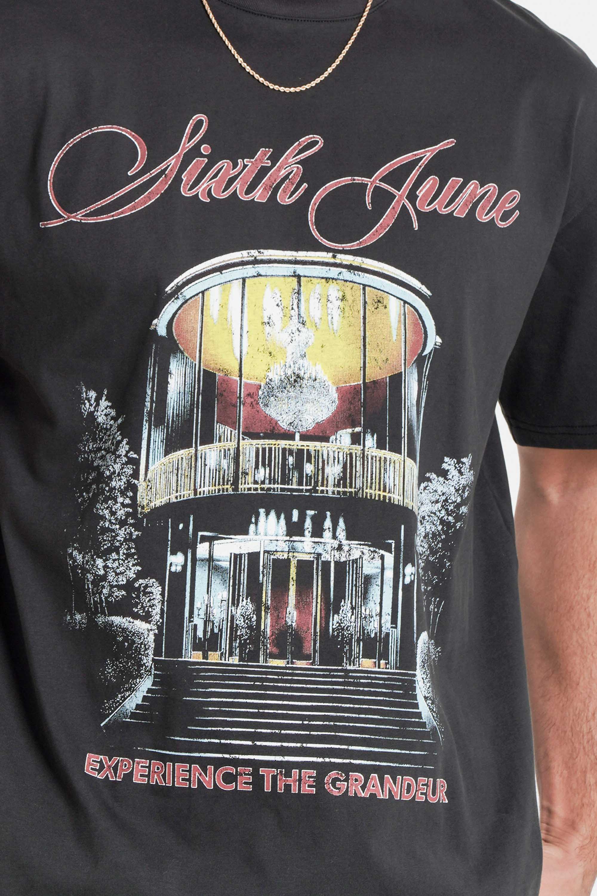 Sixth June Casino Mafia Party Print ss Tshirt 25728-SBLA