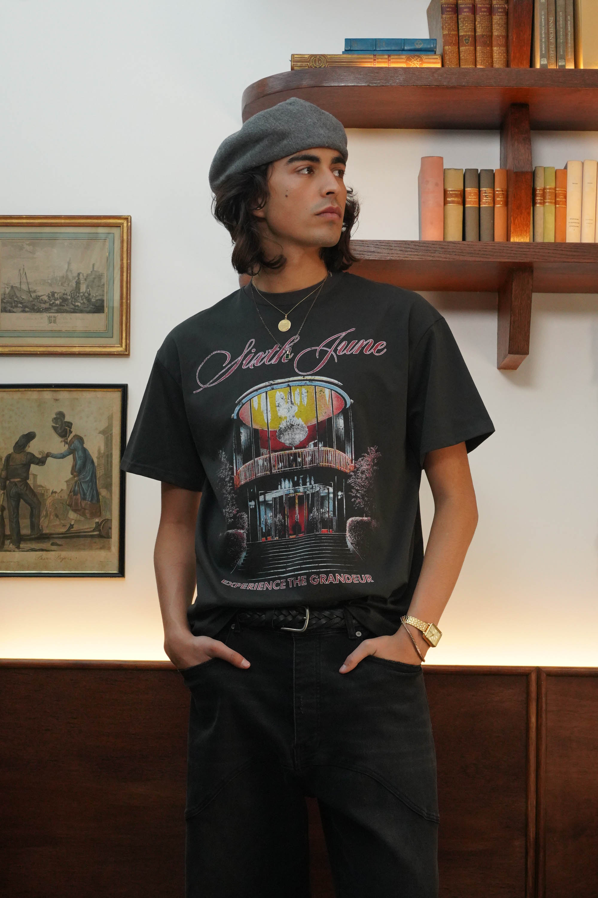 Sixth June Casino Mafia Party Print ss Tshirt 25728-SBLA