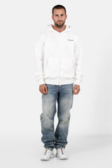 Sixth June Parisian Building Print Zip Up Hoodie 25729-WHIT