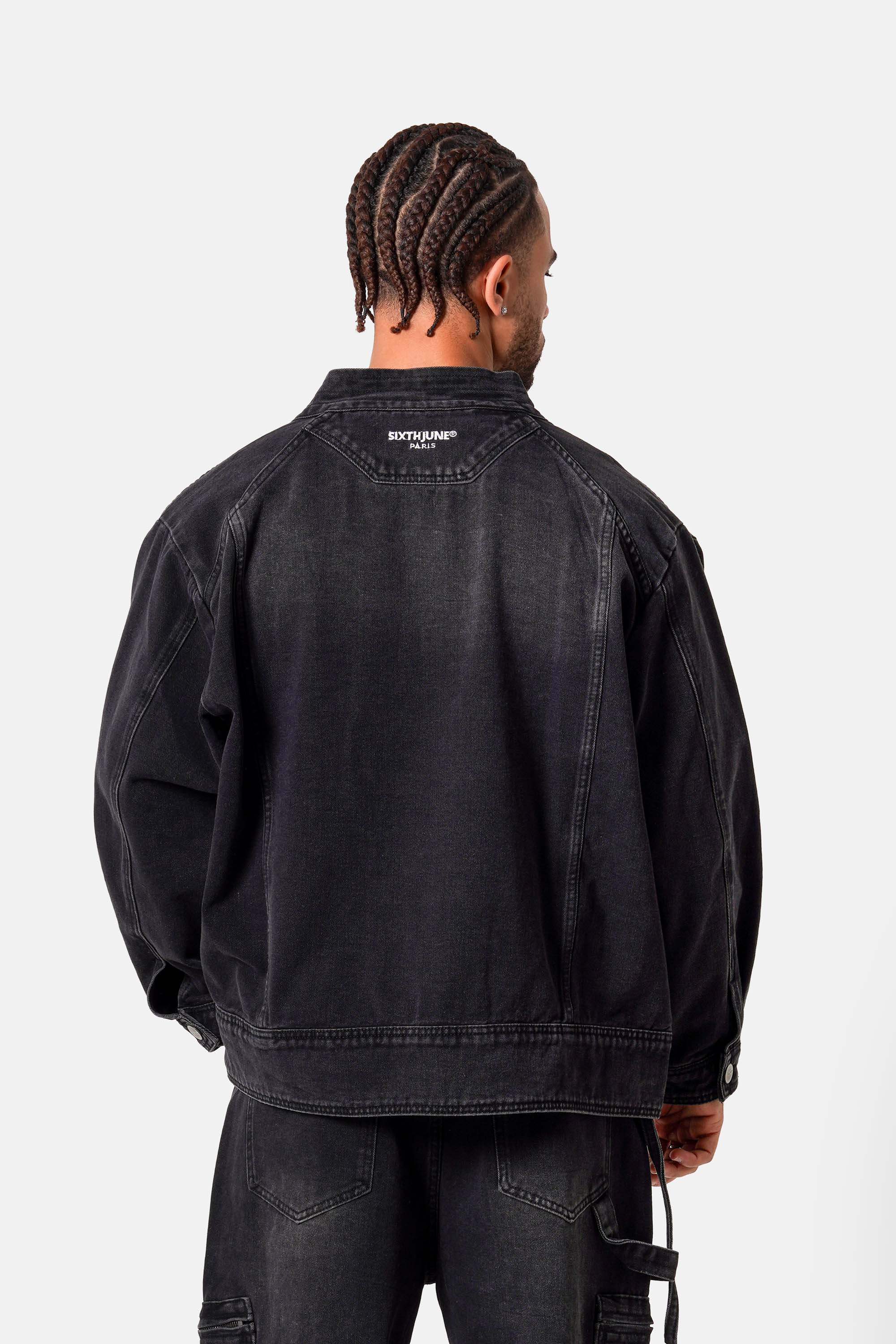 Sixth June Kimono Denim Jacket 25761-BLAC