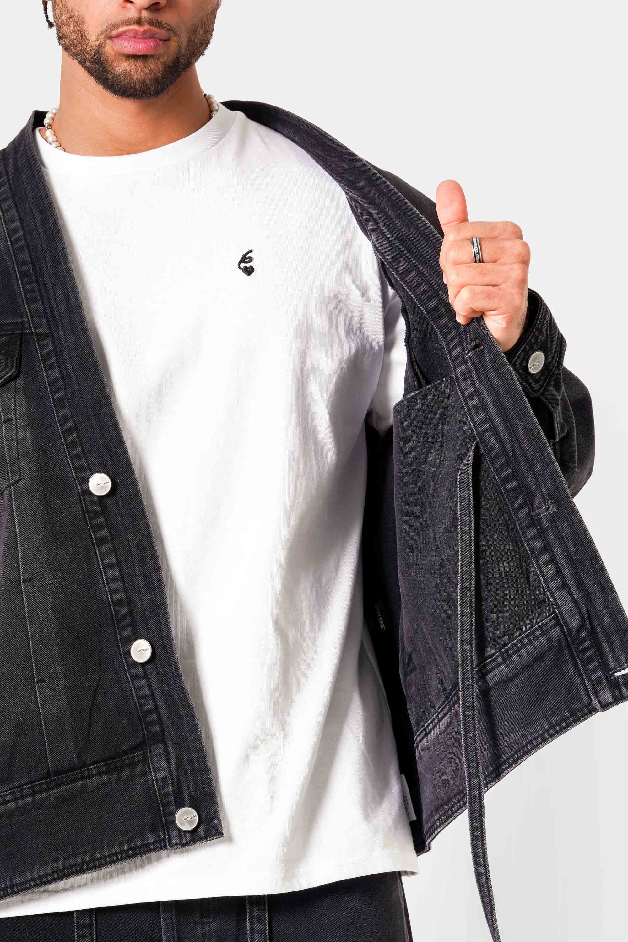 Sixth June Kimono Denim Jacket 25761-BLAC