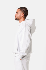 Heavy cotton long sleeves hoodie 25769-LGRE