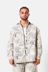 Sixth June Relief Paisley Overshirt 25773-BEIG